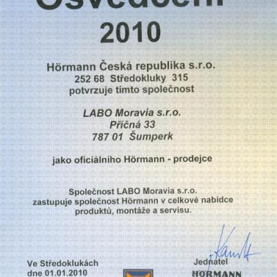 Osvedceni Hormann 2010