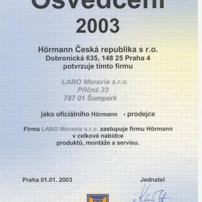 Osvedceni Hormann 2003