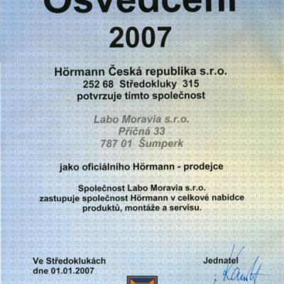 Osvedceni Hormann 2007