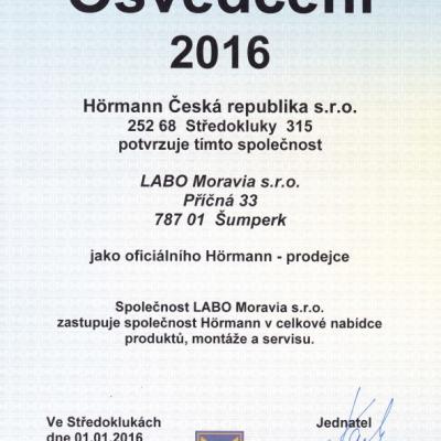 Osvedceni Hormann 2016