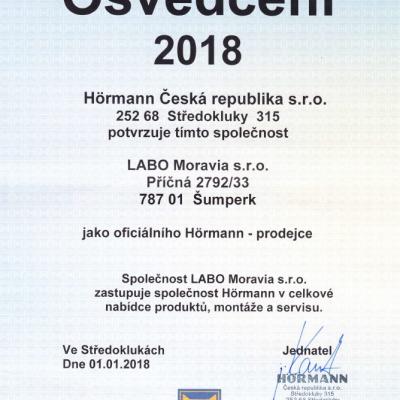 Osvedceni Hormann 2018