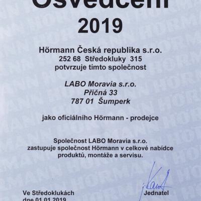 Osvedceni Hormann 2019