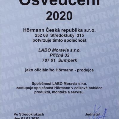 Osvedceni Hormann 2020