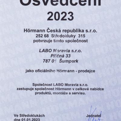 Osvedceni Hormann 2023