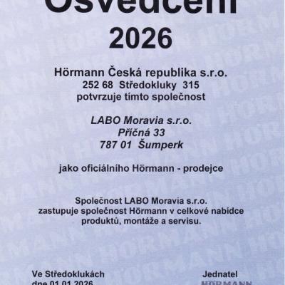 Osvedceni Hormann 2026